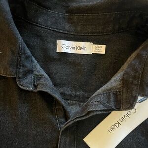 Women’s long shirt XL dark denim.